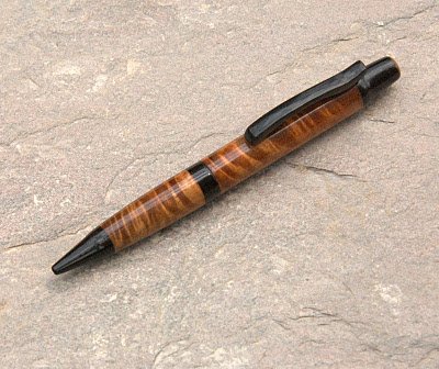 Koa and ebony wooden Sierra style pen