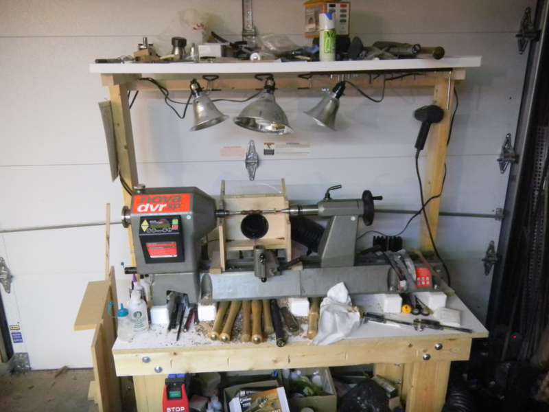 Lathe Setup and lighting