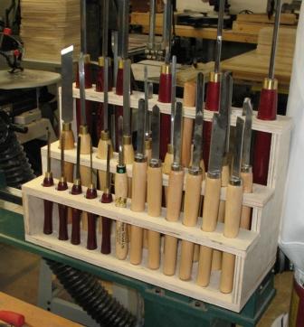 Lathe tool rack.