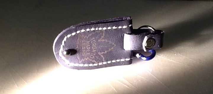 Leather key chain