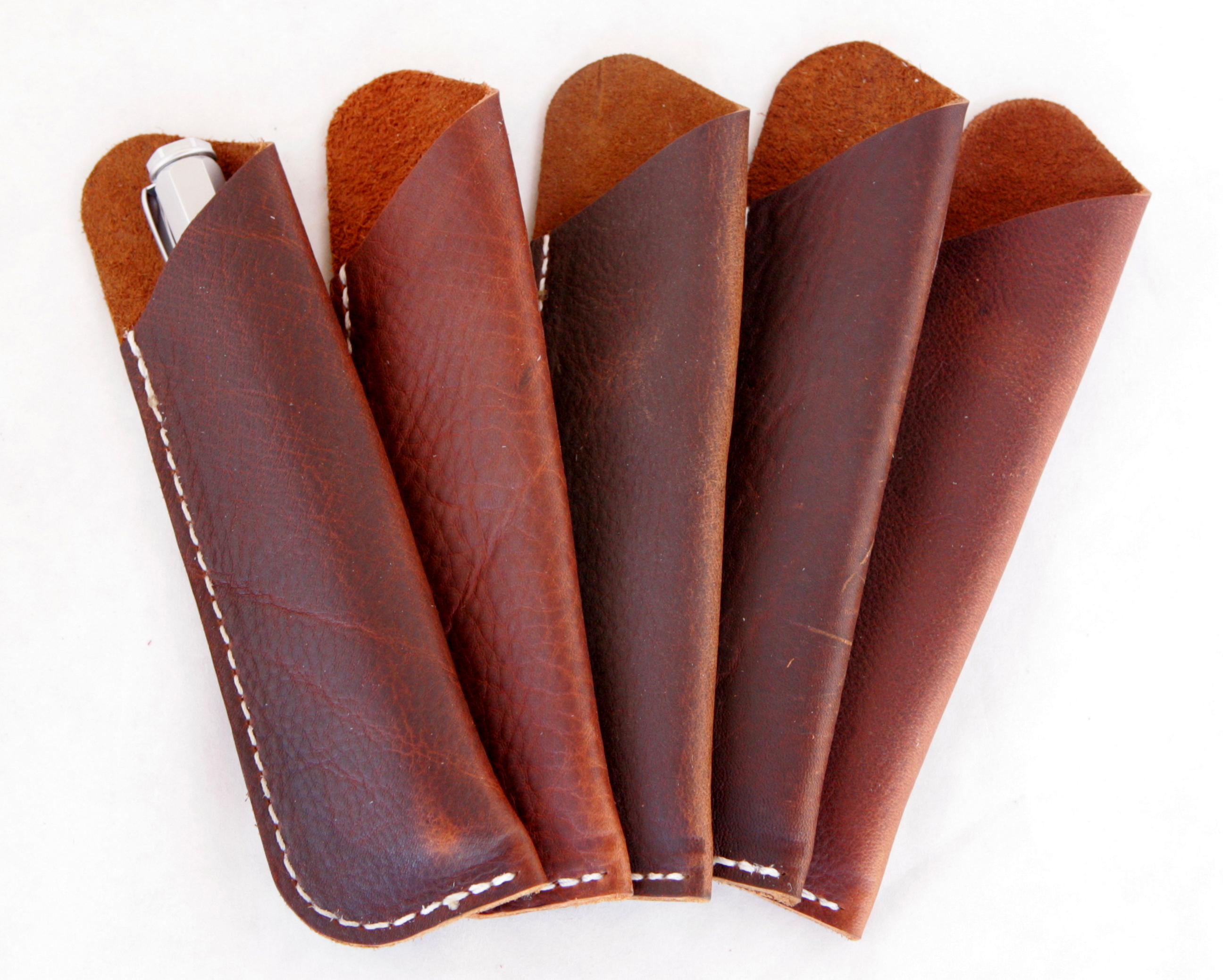 Leather Pen Sleeves