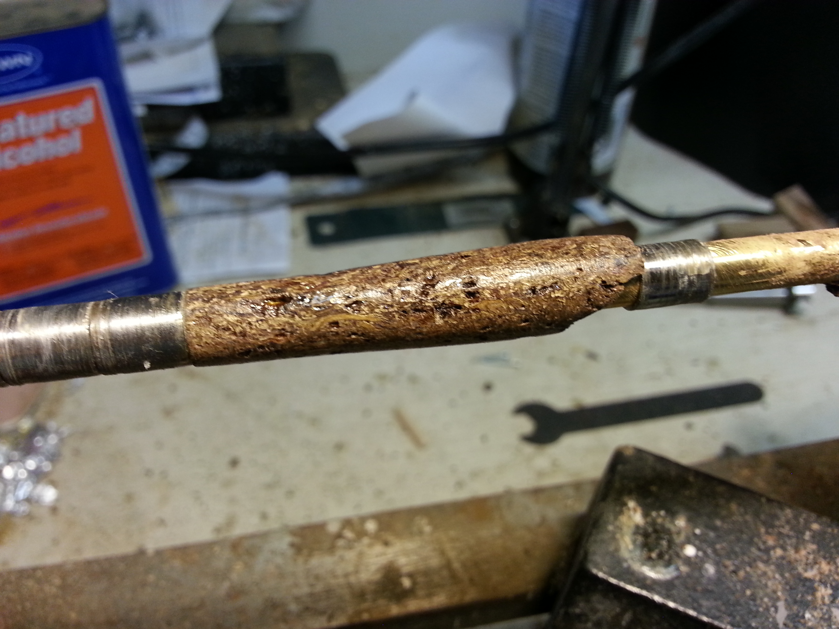 lightly sanded