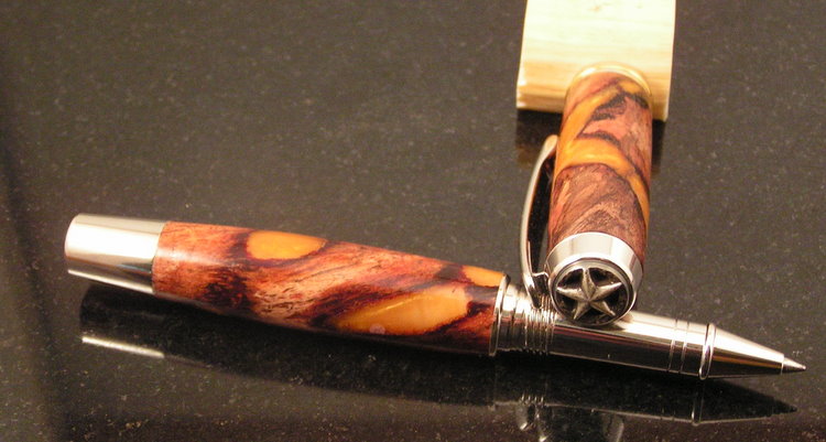 Lone Star Mesquite with gold pearlex