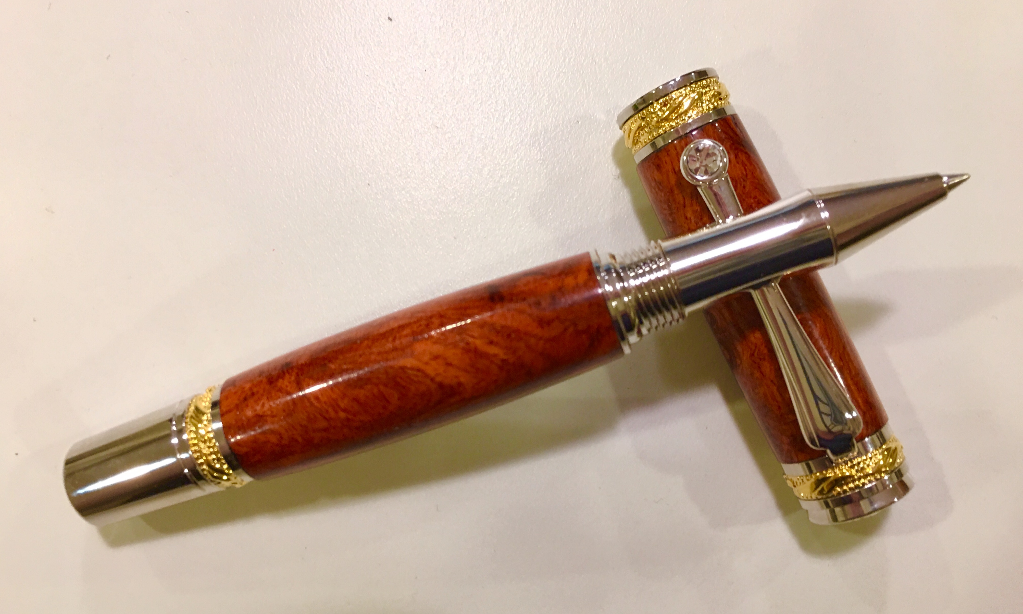 Majestic full sized dressed in amboyna burl