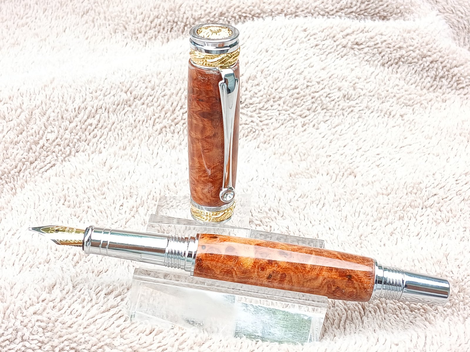 Majestic Jr Amboyna Burl Fountain 1a.jpg