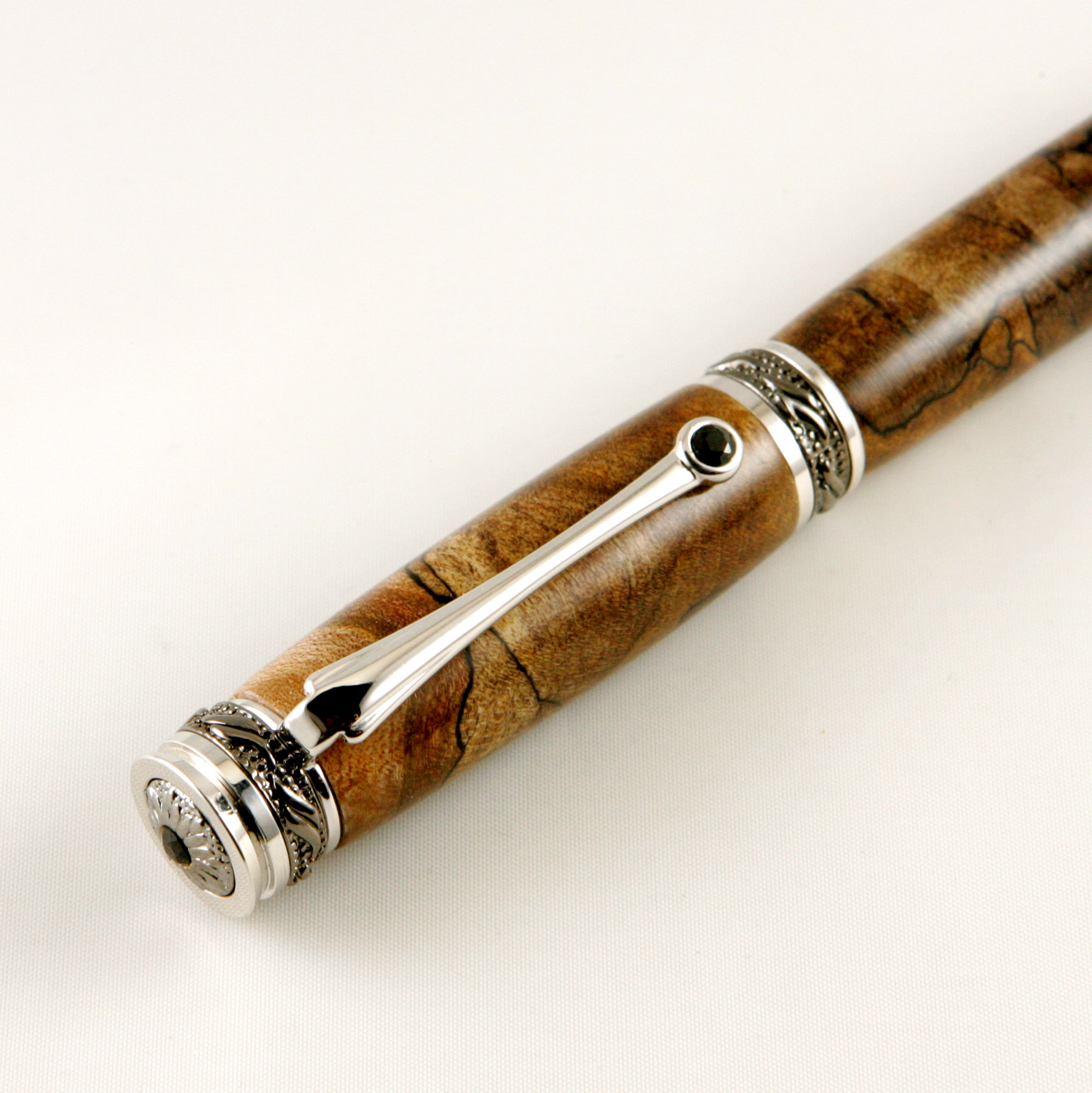 Majestic Jr - Spalted Maple Burl - Black Onyx