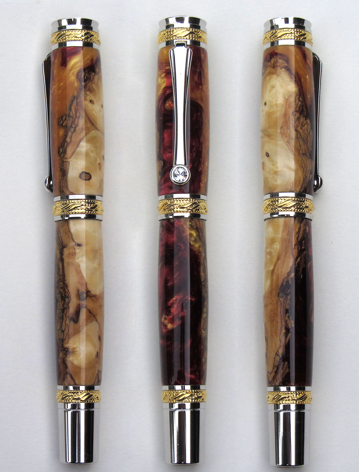 Majestic with Flame Maple Burl/worthless wood.