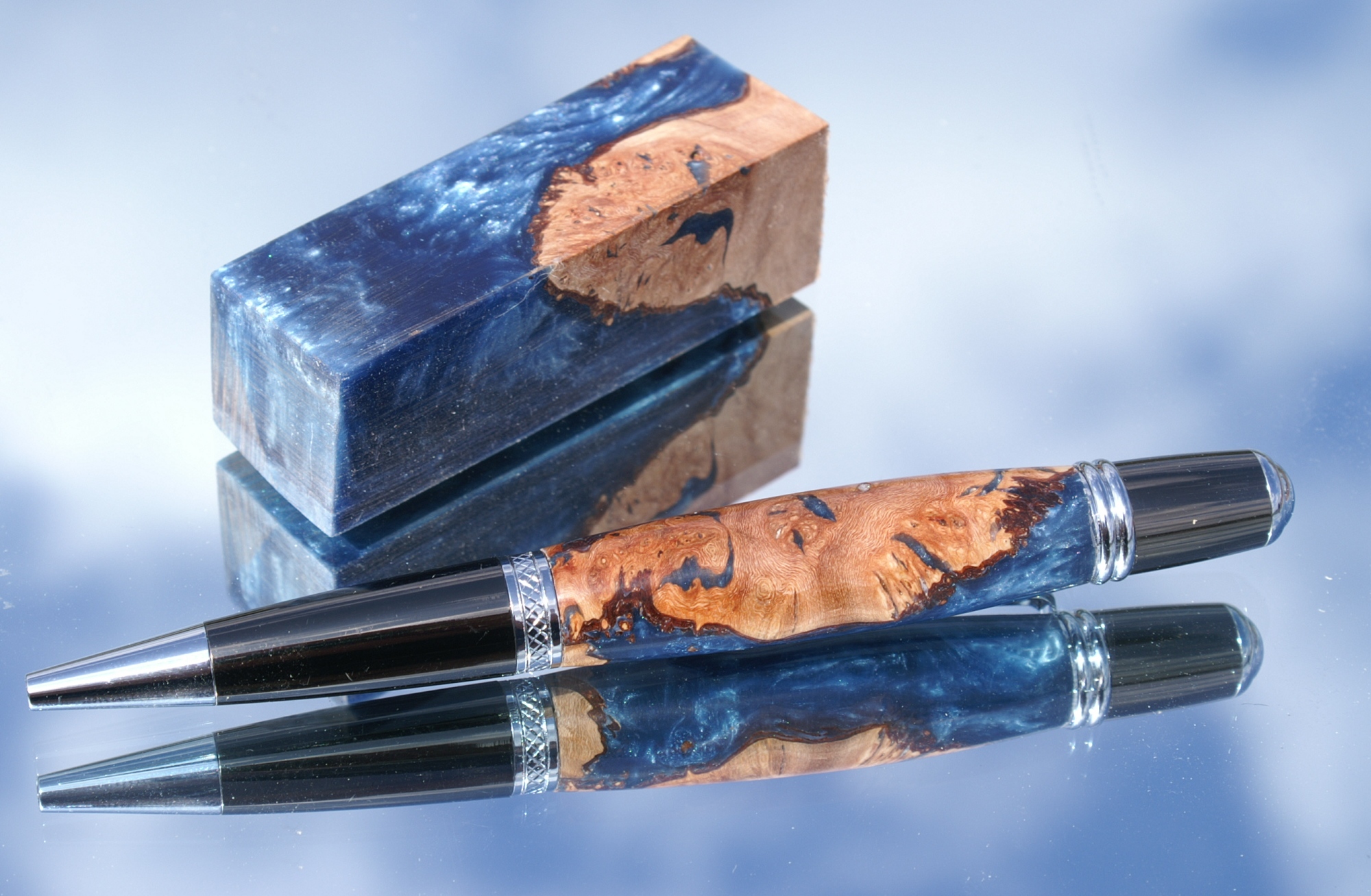 manzinita and blue alumilite sierra pen