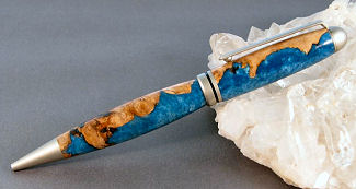 Maple Burl Cast in blue PR