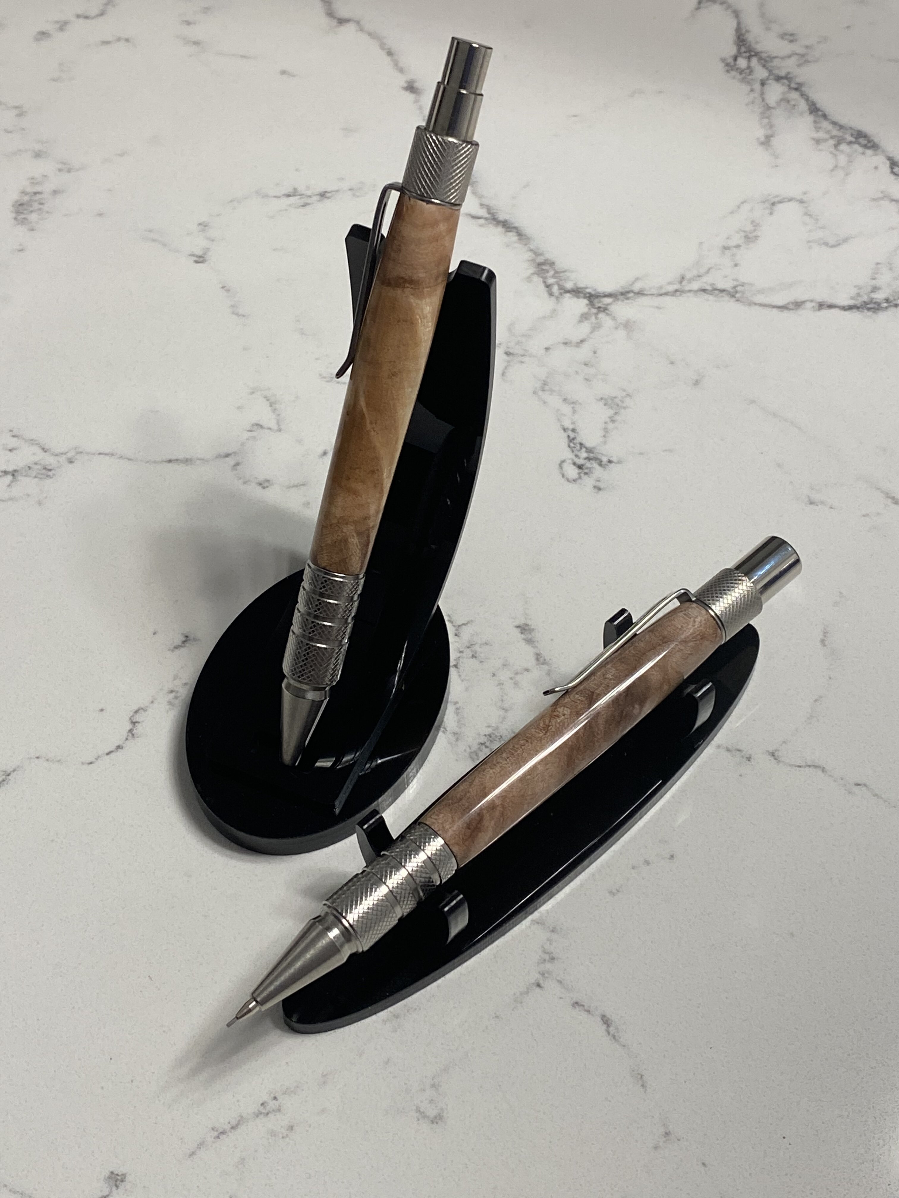 Maple Burl Pen and Pencil Duraclick EDC