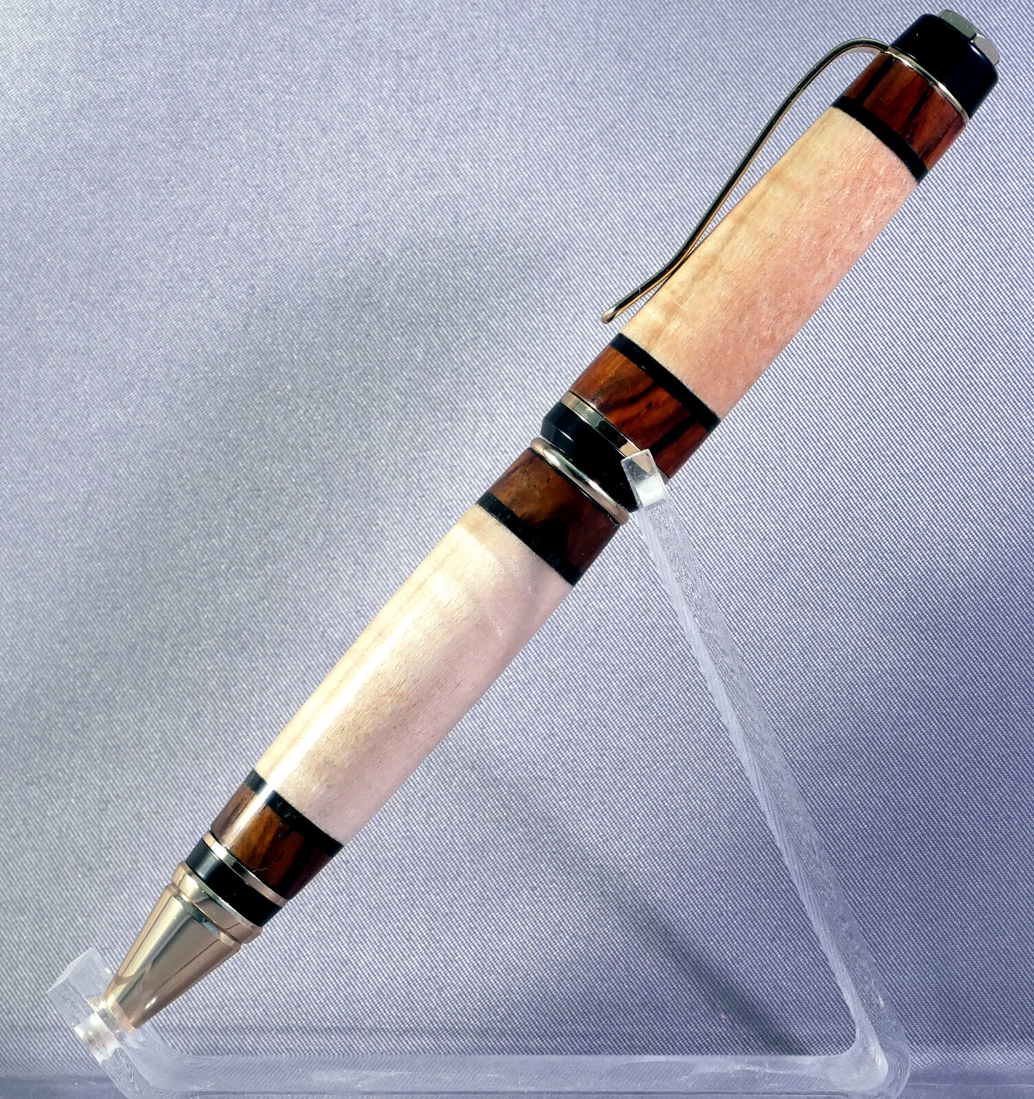 Maple with cocobolo caps 2.JPG