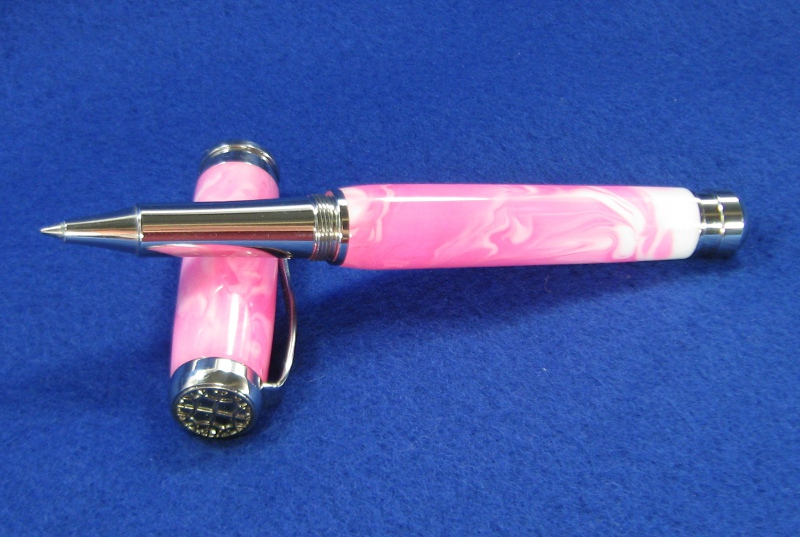 Marksman Pink Swirl (by Brooks) on Polished SS