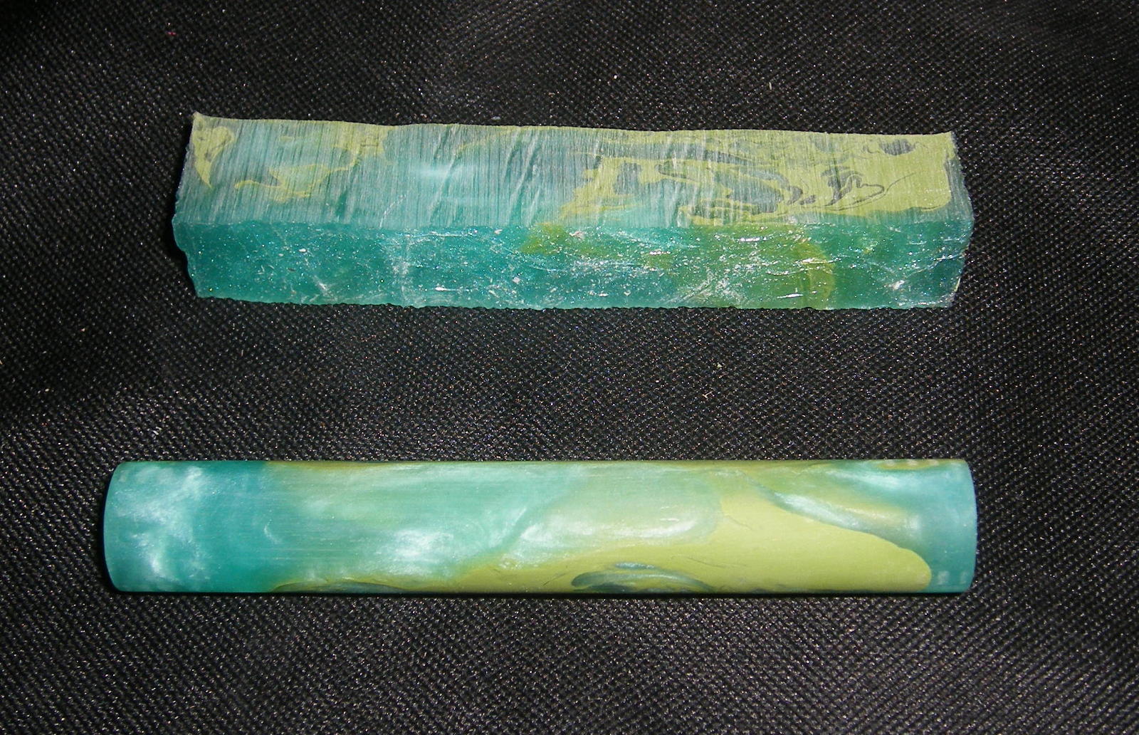 Mica Pigments (Green) with Green