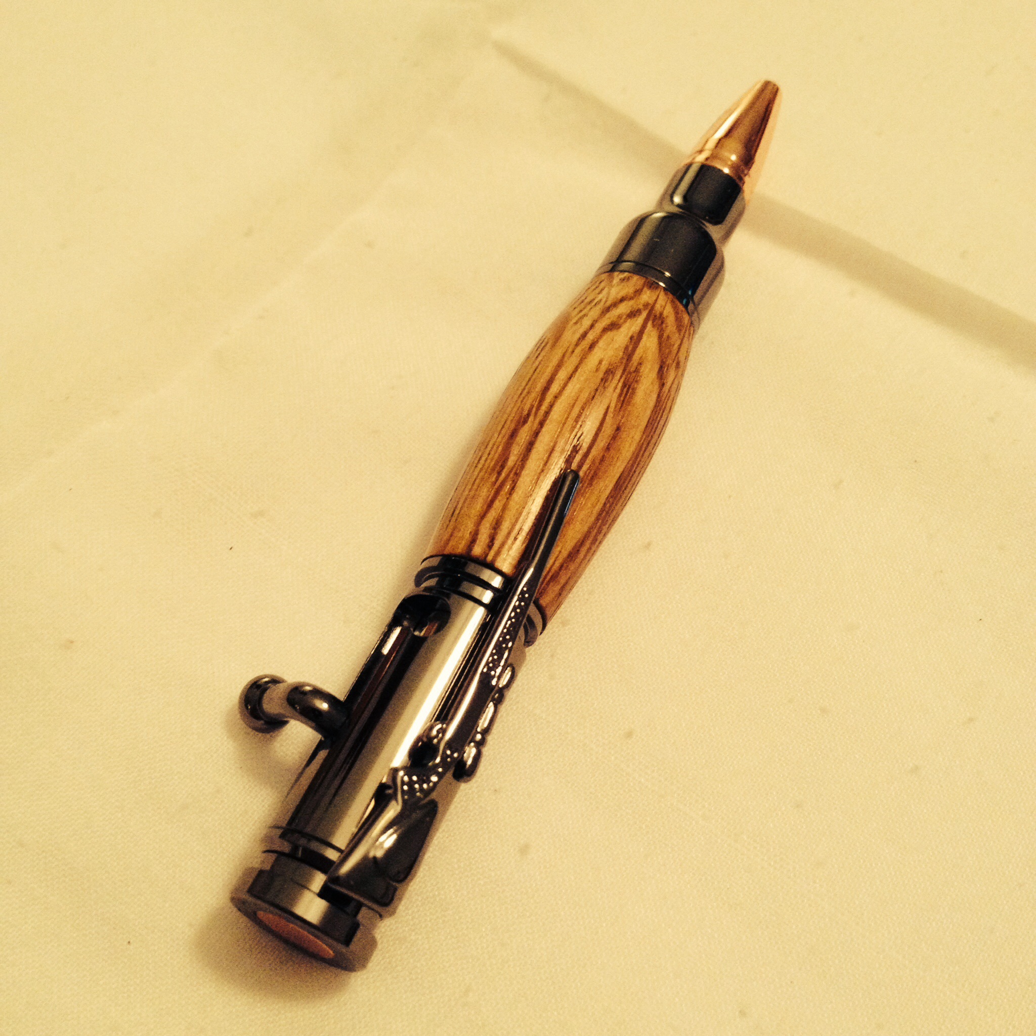 Mini 30 Cal Bolt Action with Jack Daniels White Oak