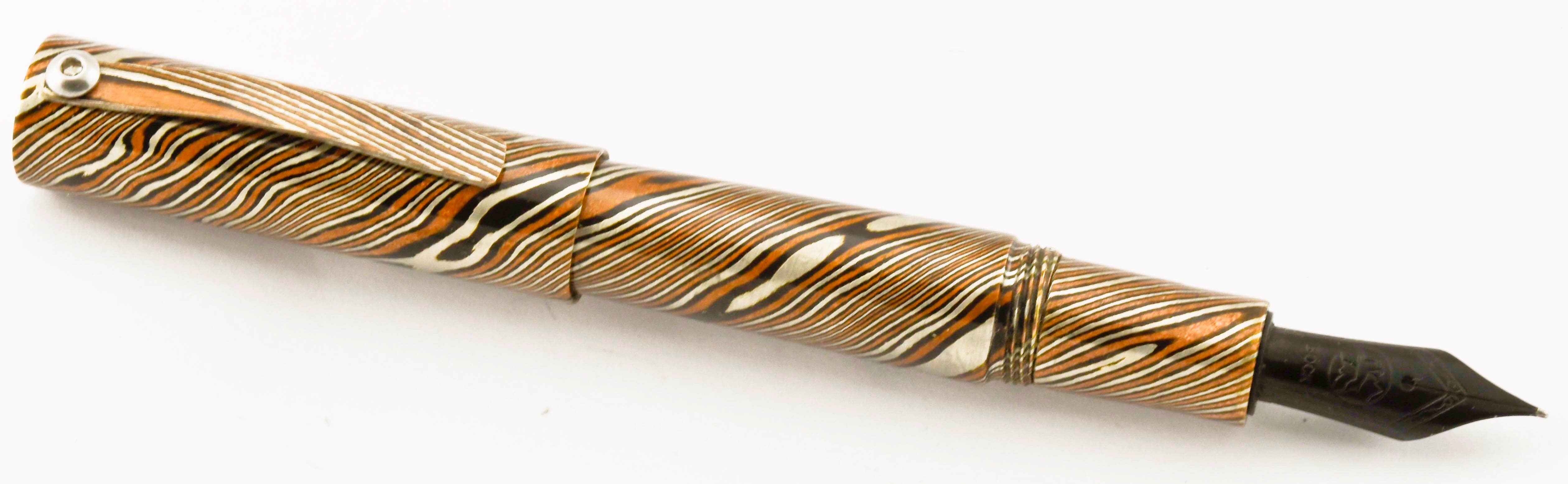 Mini Mokume Gane Fountain Pen