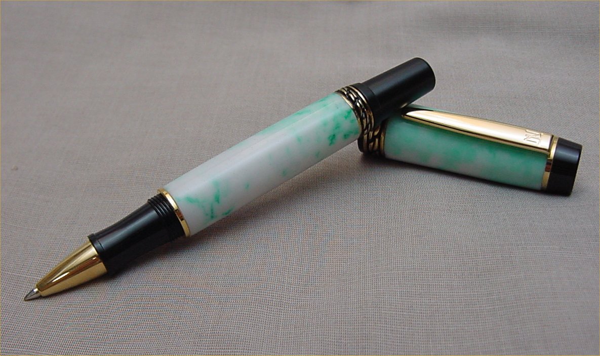 ~ Misty Spring ~ Olypian II Rollerball pen with Titanium Nitride