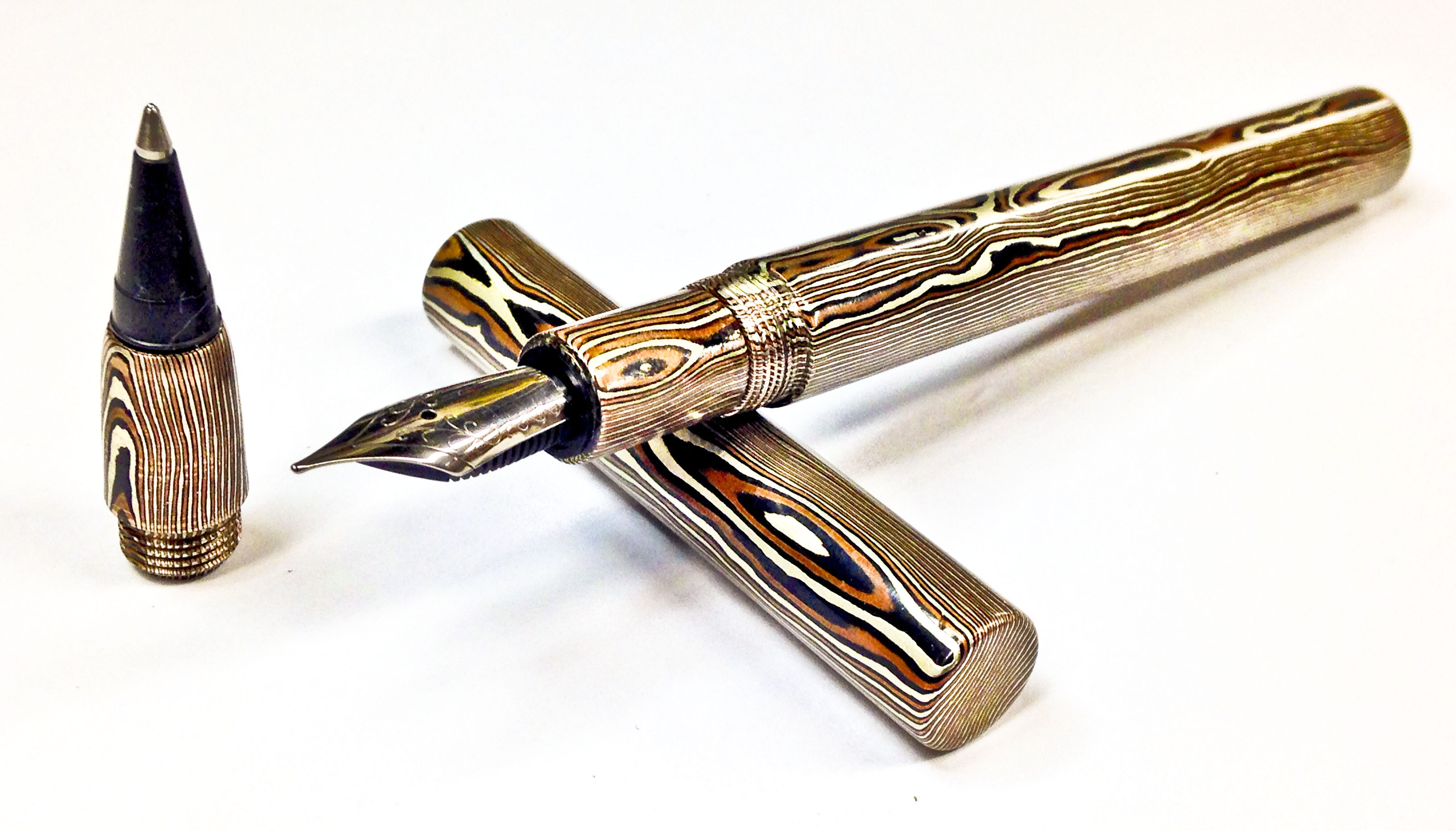 Mokume Gane Rod Pen