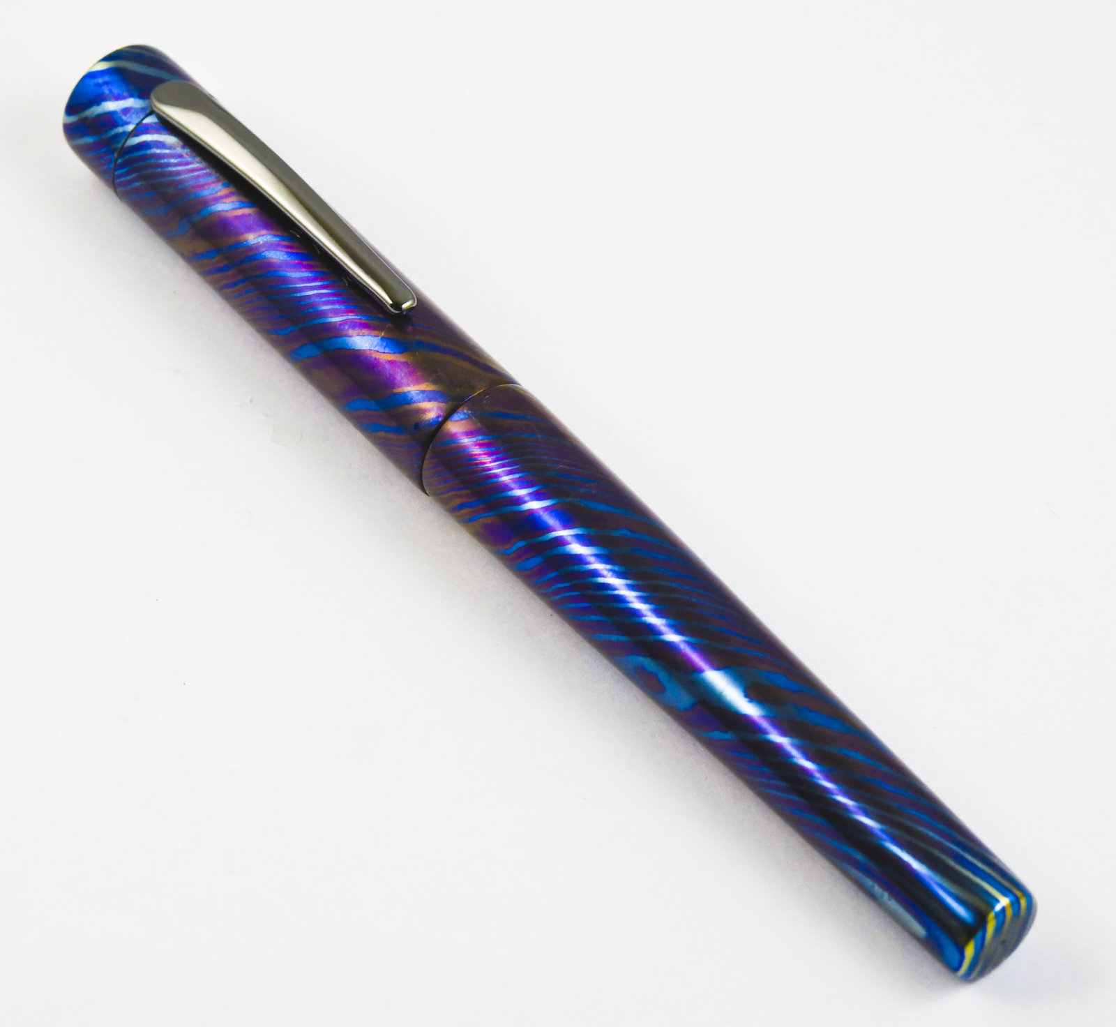 MokuTi Titanium Zirconium Damascus Fountain Pen20191225_002_1.JPG