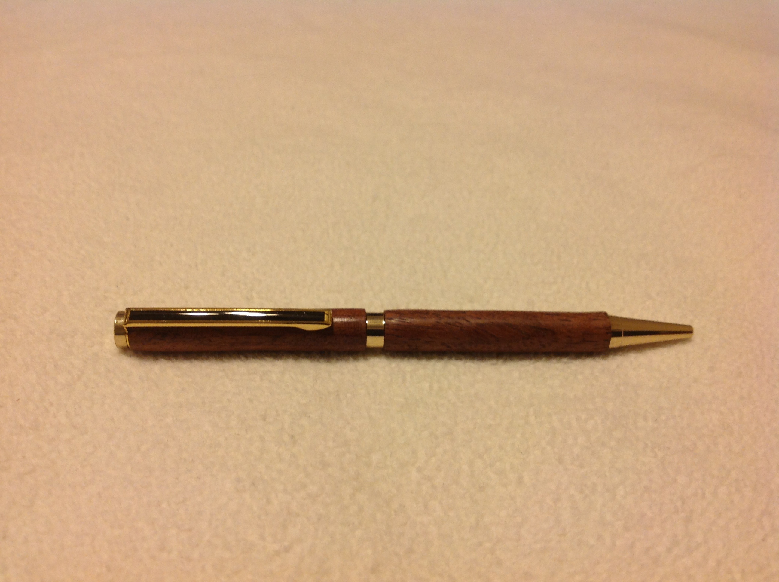 My first pen - rosewood with 24kt kit