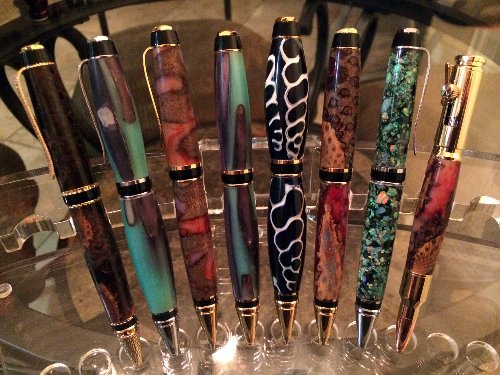 My first pens with my first blanks ever made