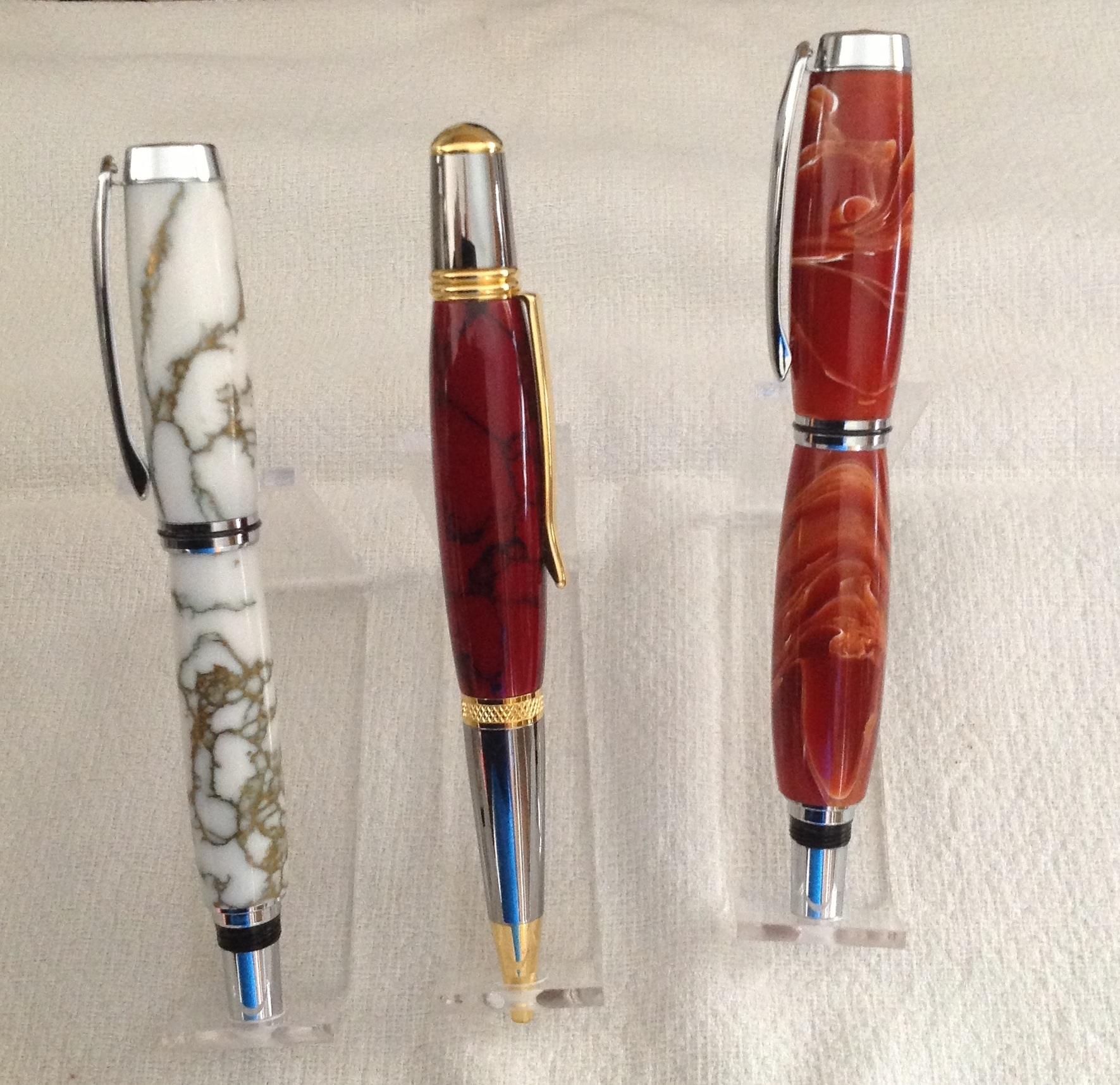 My first Trustone pens.