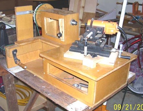 my home made Rose engine lathe