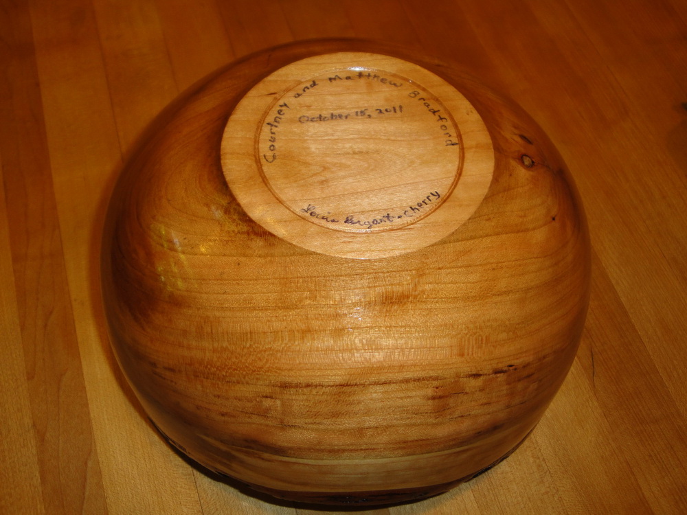 Natural Edge Bowl - Bottom view