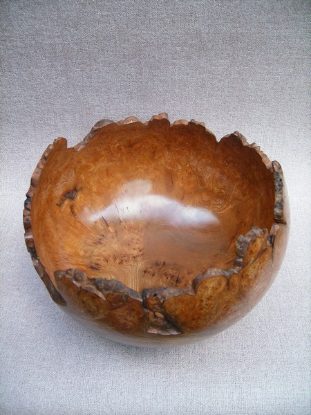 Natural edge burr Elm bowl