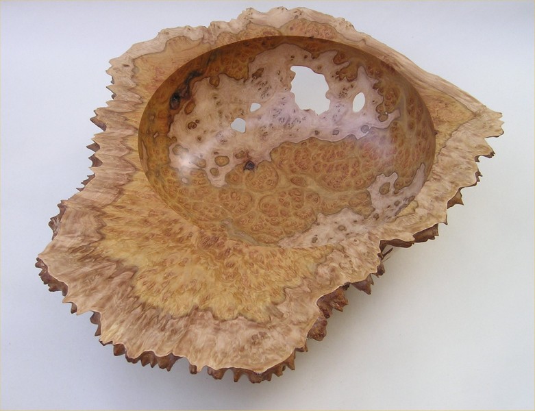 Natural edge Goldfield burr bowl