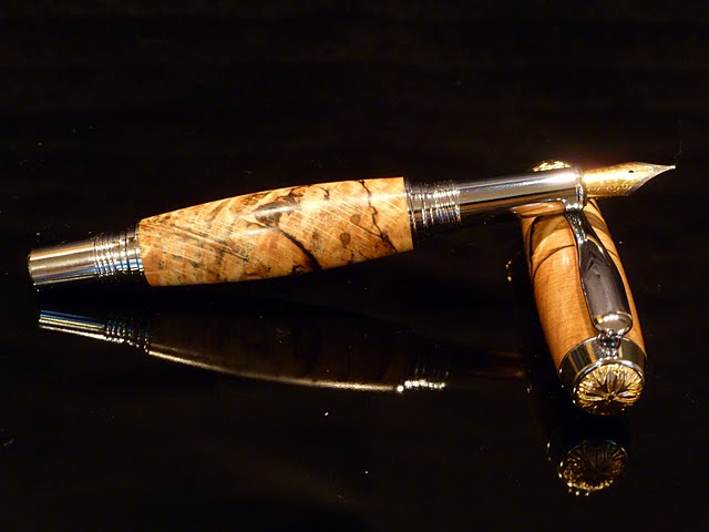 Nice Spalted Pecan pen for my retiring boss