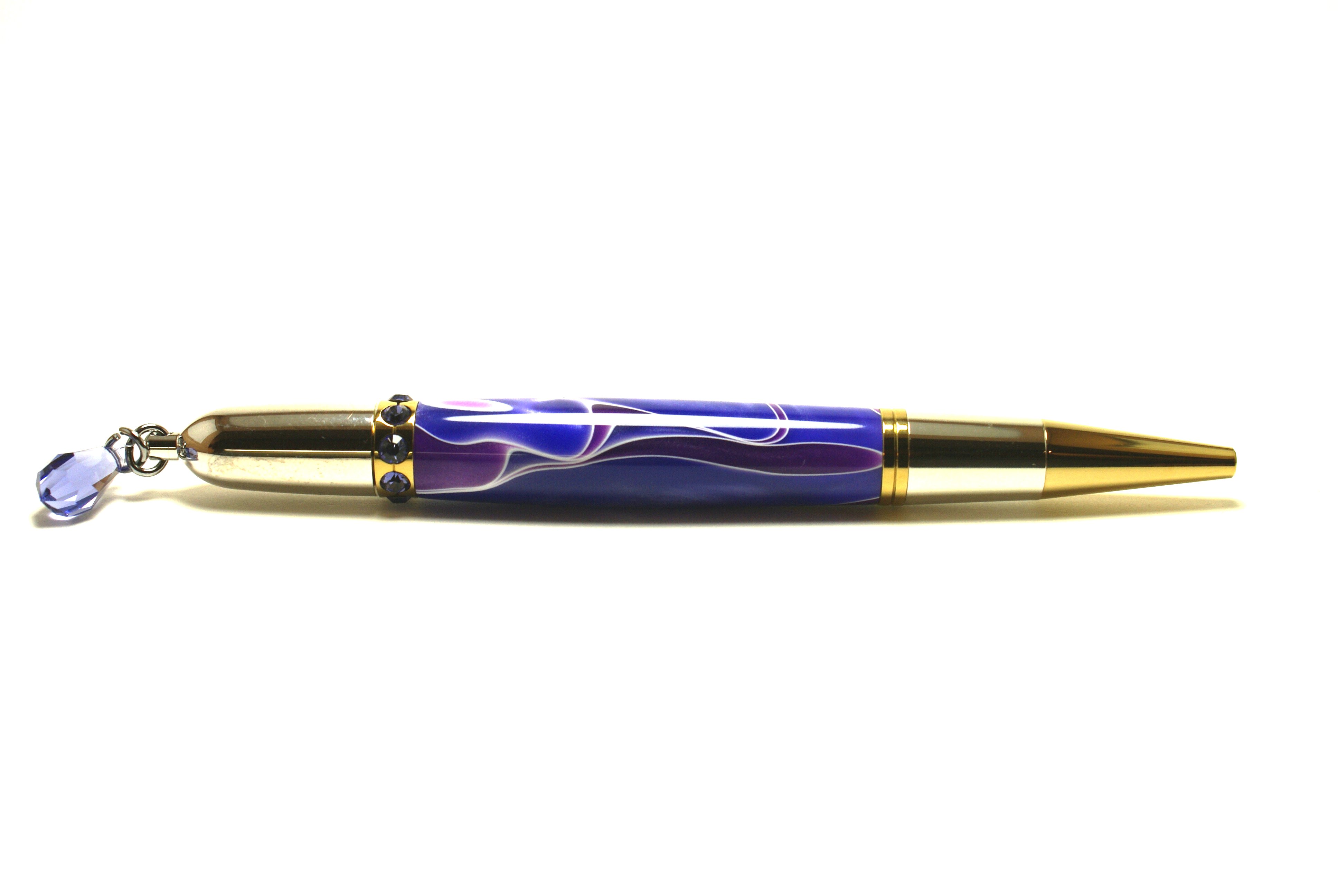 Number 44..Diva Pen...Purple/Blue Acrylic swirl
