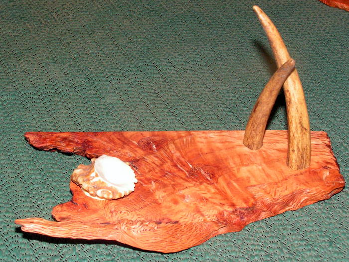 oak and antler stand