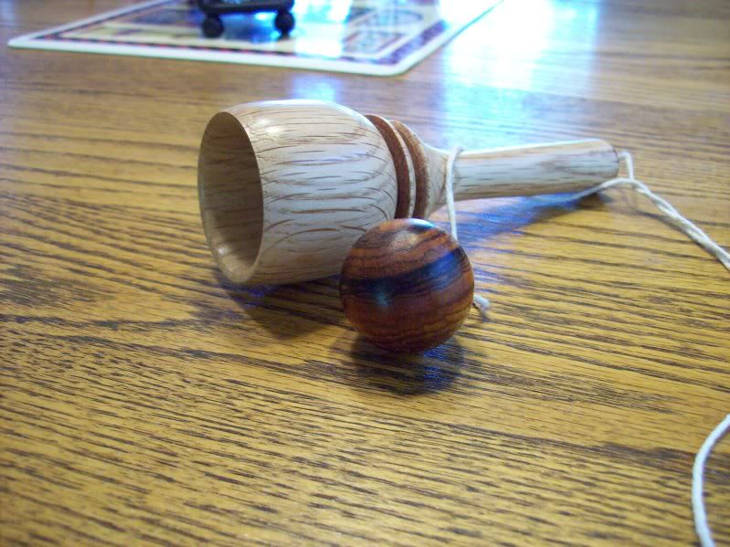 Oak & Cocobolo Cup & Ball