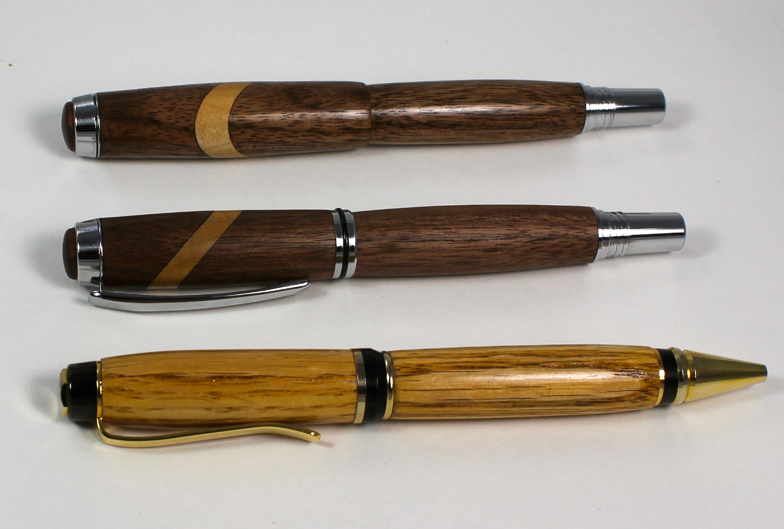 Oak, Maple and Walnut