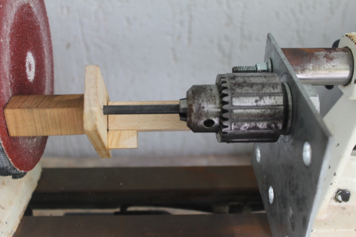 Off center squaring pen blank for lathe update