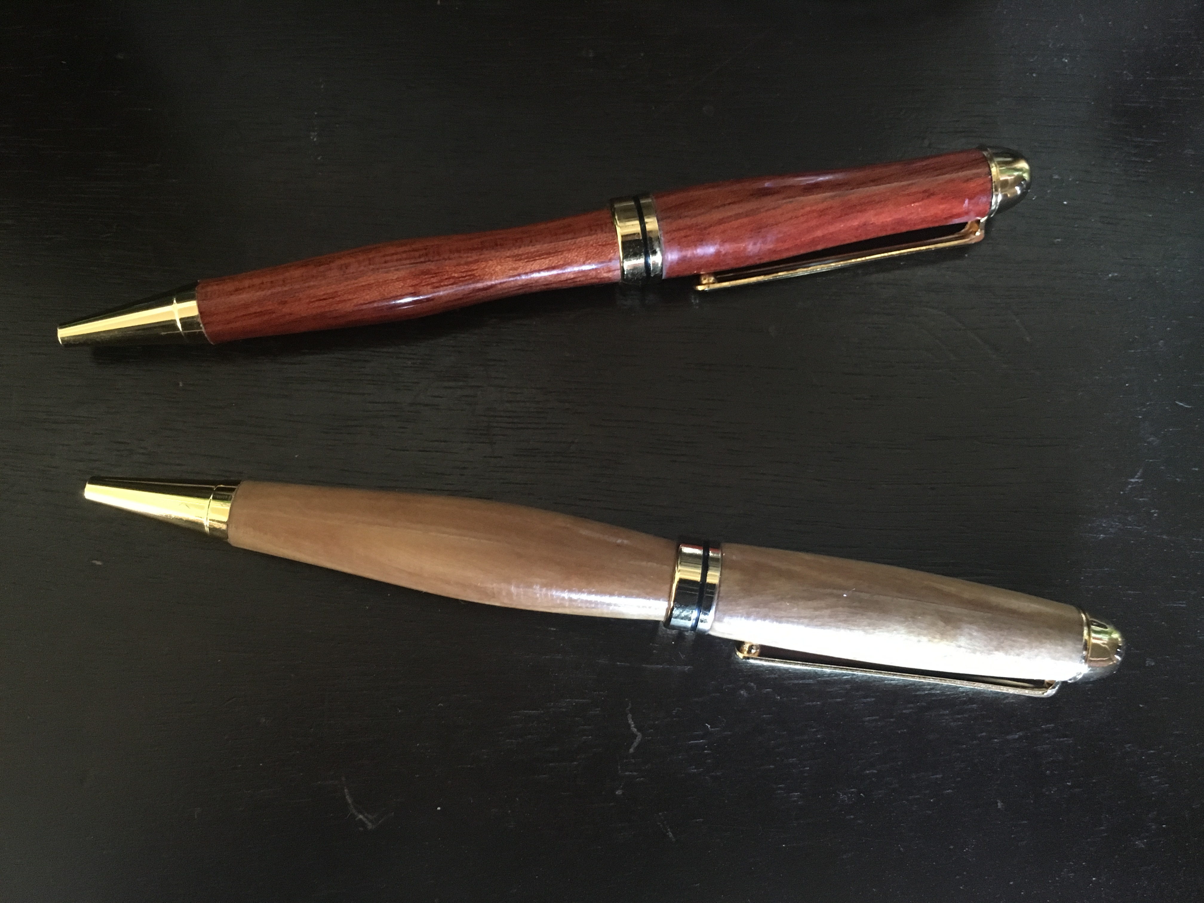 Olive and Bloodwood, Summit pens