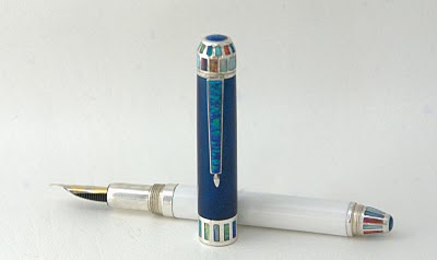 opal/silver pen
