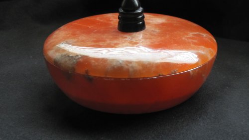 Orange with lid closed