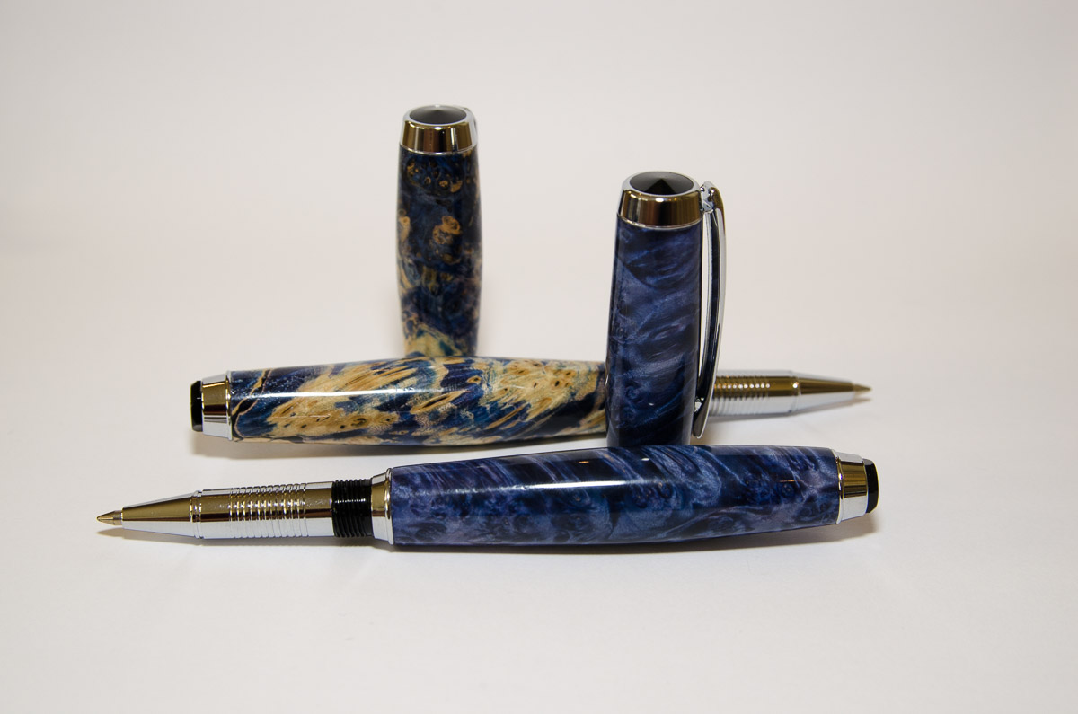 Orion pen with Blue Box Elder