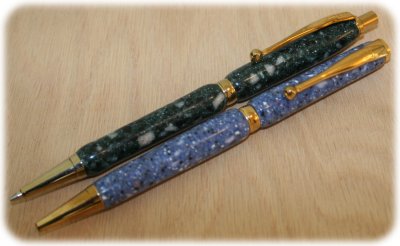 Pen and Pencil Corian set.