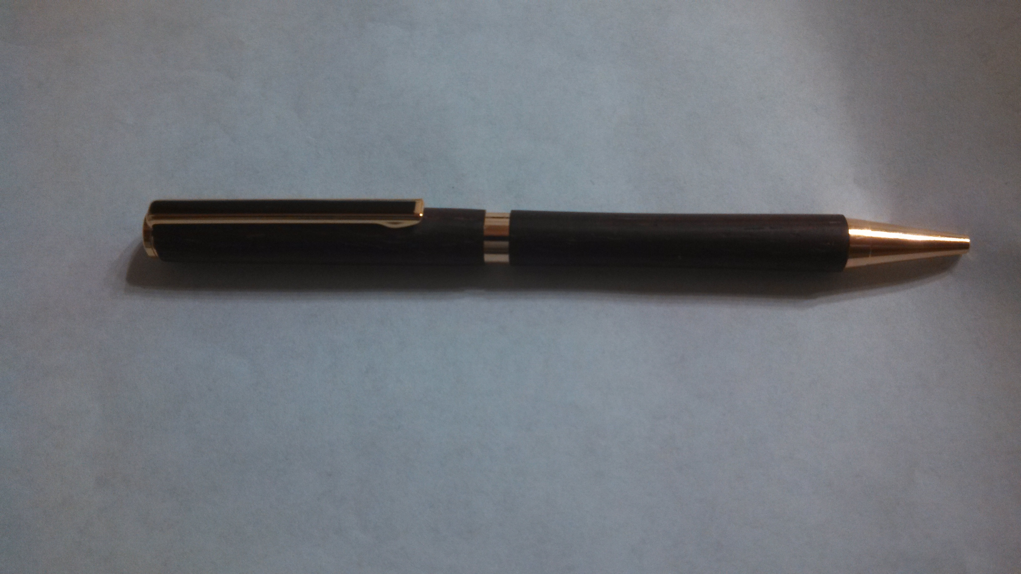 pen from homemade lathe