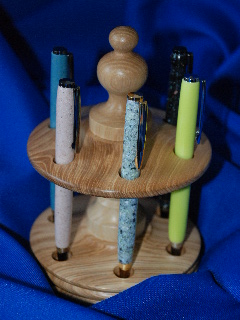 Pen stand with pens