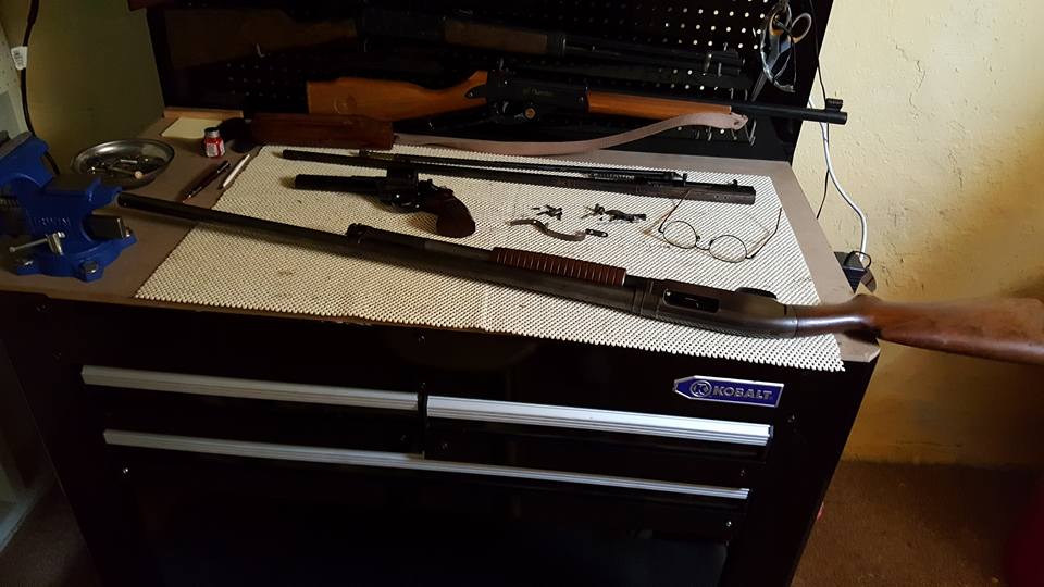 Pens from old broken gun stocks