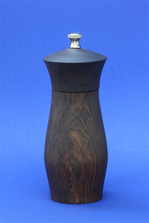 Pepper mill in Burmese Blackwood