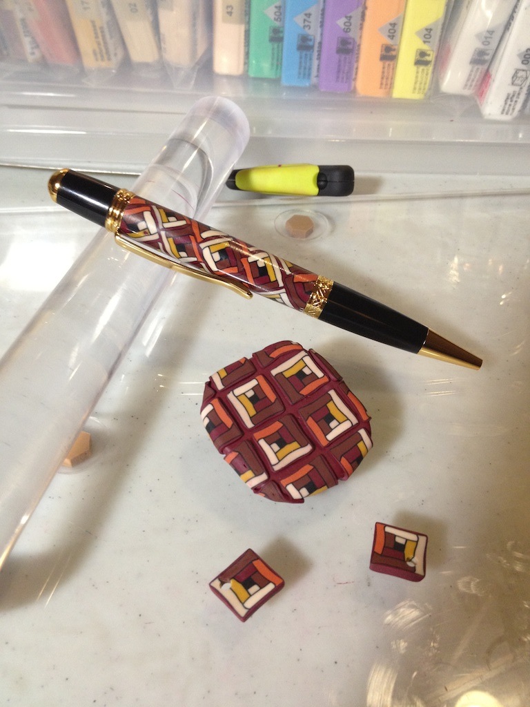 Polymer Clay Log Cabin Quilt
