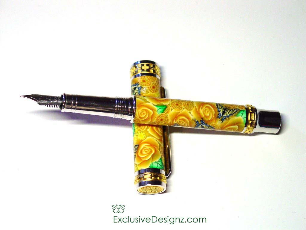 Polymer Clay~Yellow Rose of Texas