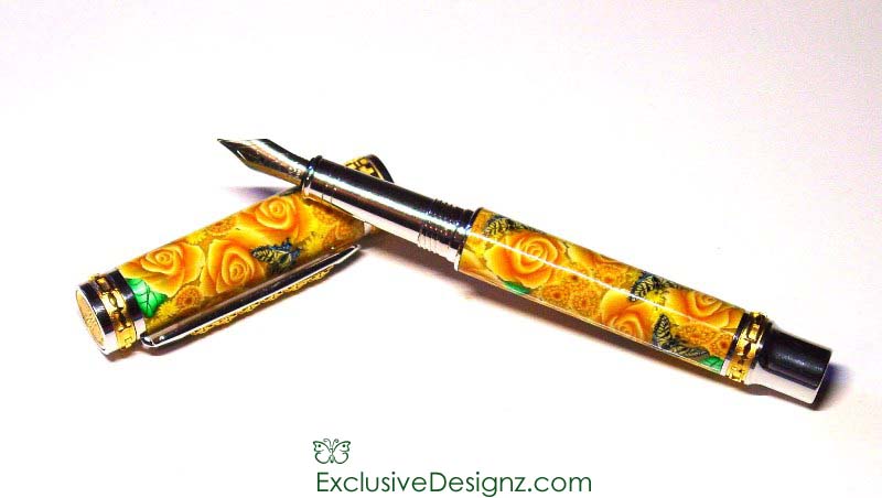 Polymer Clay ~ Yellow Rose of Texas