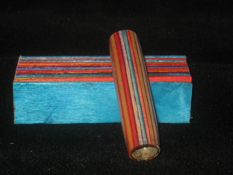 Popsicle stick pen blank