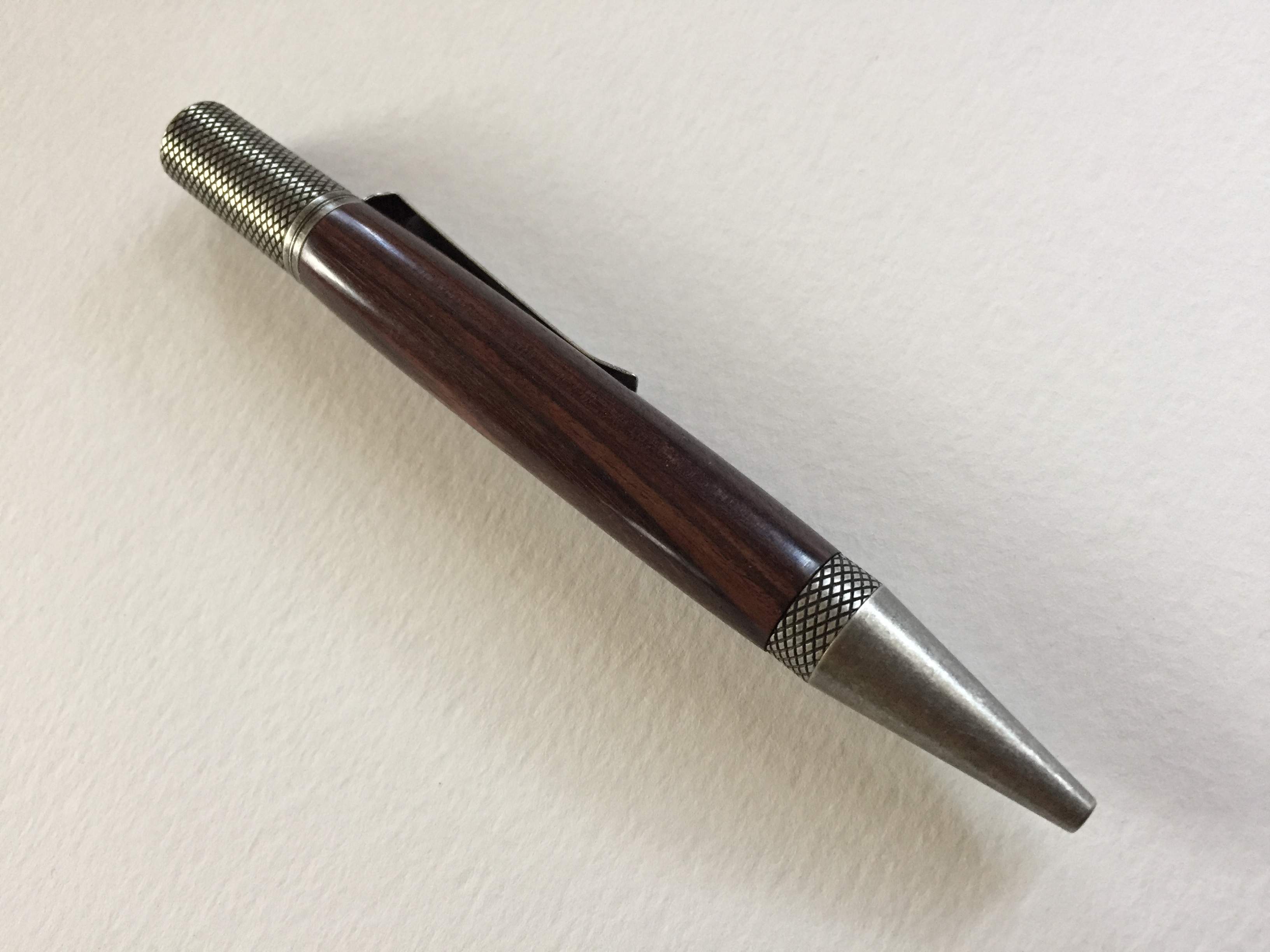 Professor/Antique Silver, in walnut