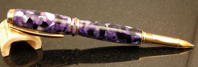 Purple frag PR on a Ti Gold Jr. Gent
